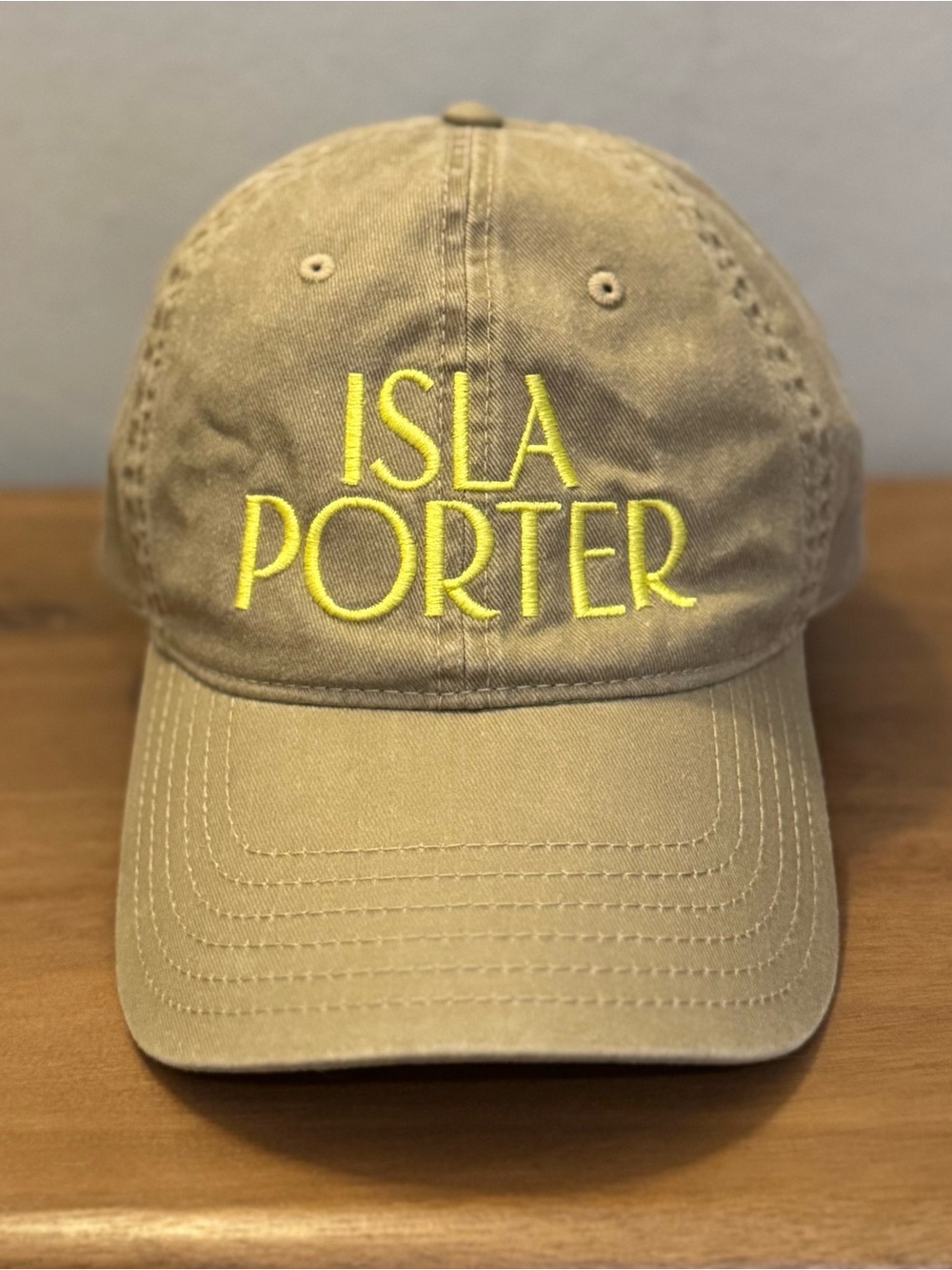 Isla Porter Baseball Cap - Yellow